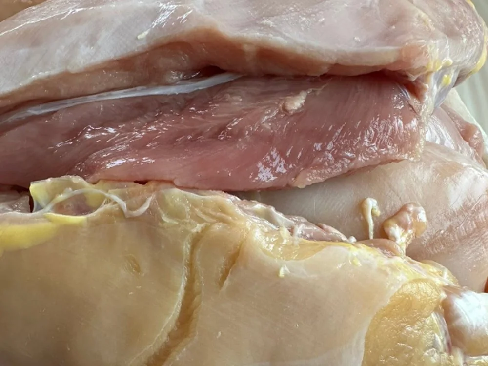 Chicken Stays Raw Inside Despite a Golden Outside